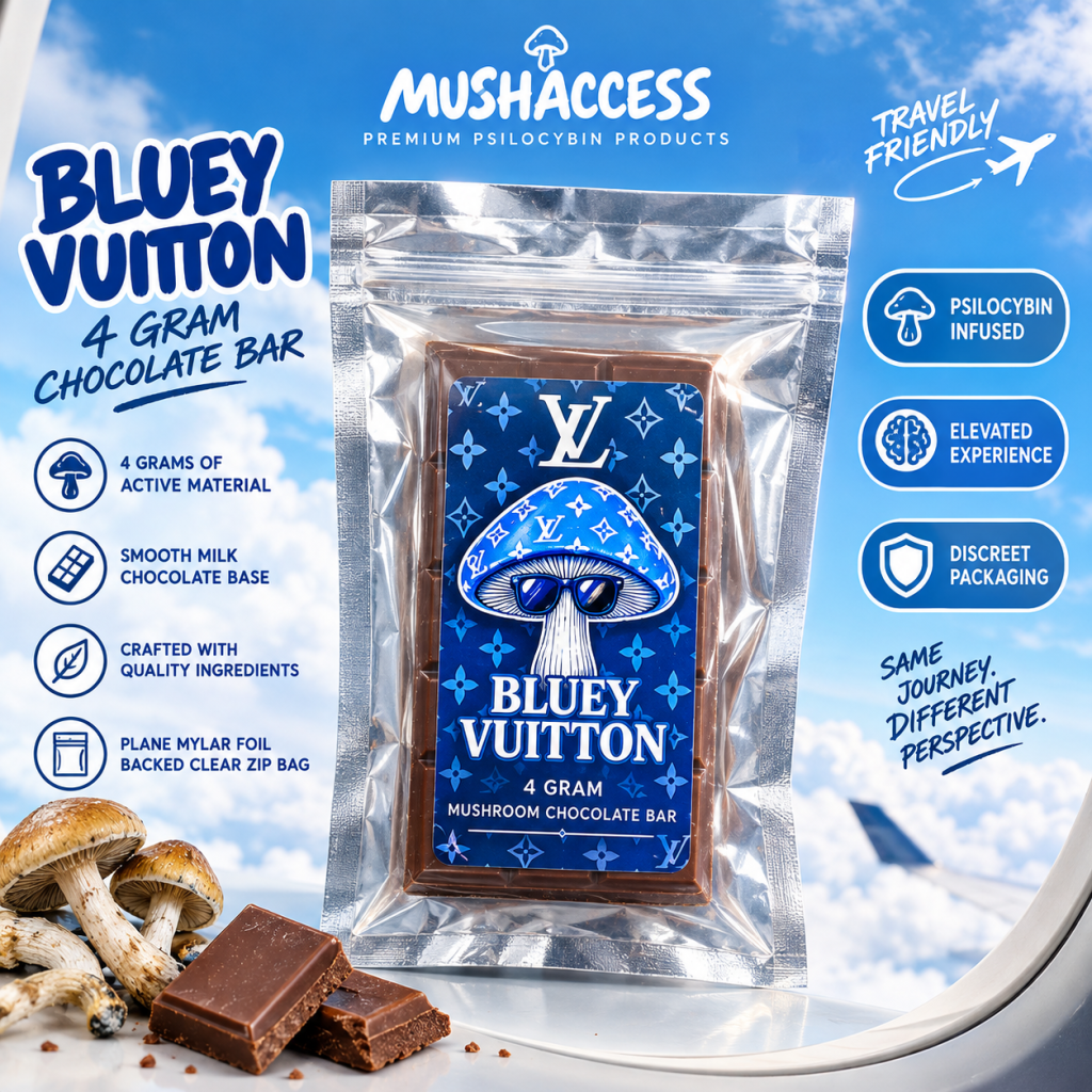 Bluey Vuitton (4 Gram) MushAccess Chocolate Bar