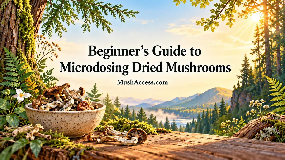 A Beginner’s Guide to Microdosing Dried Mushrooms