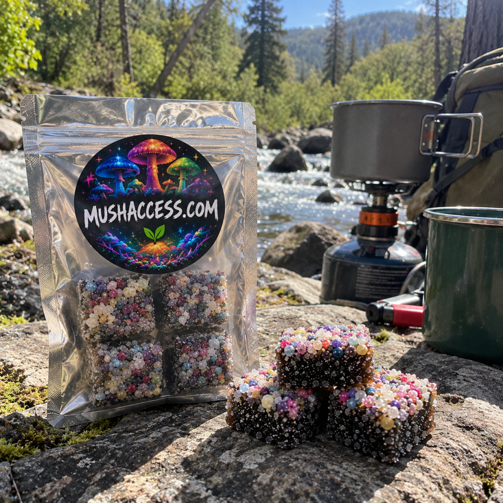 Bluey Vuitton Mushroom Gummies – 4-Pack | 4 Grams Active + 8 Functional Mushrooms